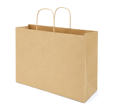 Bolsa Kraft Boutique Grande (12 piezas)