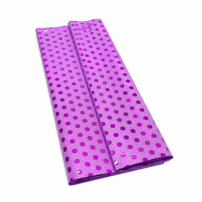 Papel Diamantado Lila con Puntos (10 piezas)