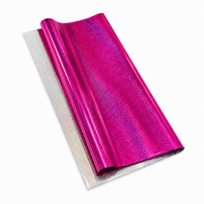 Papel Holograma Fucsia (10 piezas)
