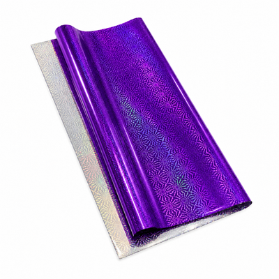 Papel Holograma Morado (10 piezas)