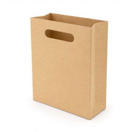 Bolsa Kraft Troquelada Chica (12 piezas)