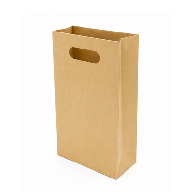 Bolsa Kraft Troquelada Mediana (12 piezas)