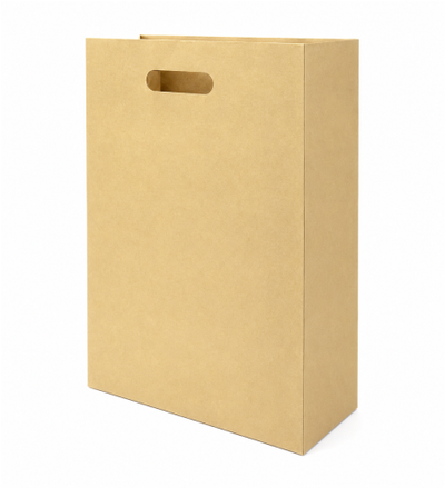 Bolsa Kraft Troquelada Grande (12 piezas)