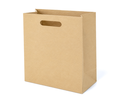 Bolsa Kraft Troquelada Boutique Mediana (12 piezas)