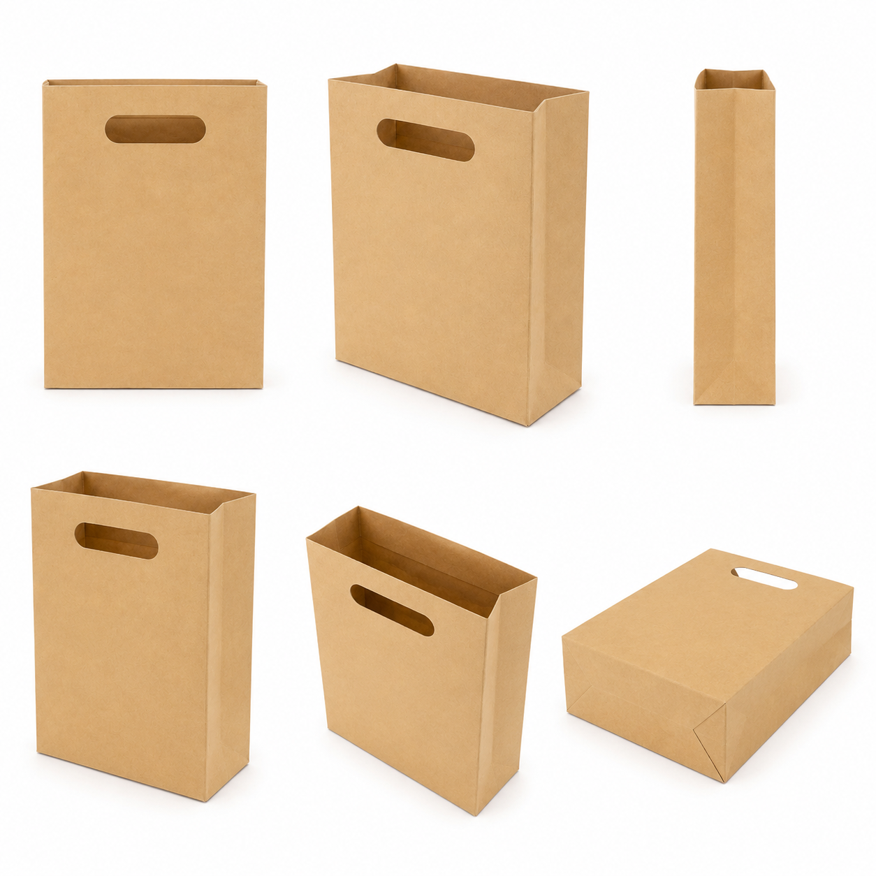 Bolsa Kraft Troquelada Chica (12 piezas)