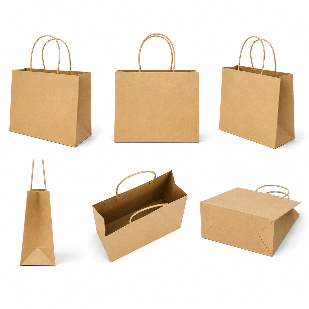 Bolsa Kraft Boutique Chica (12 piezas)