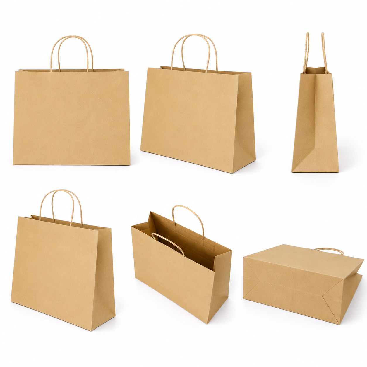 Bolsa Kraft Boutique Mediana (12 piezas)