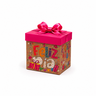 Caja Cubo Chica Armable (4 piezas)