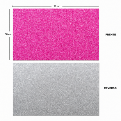 Papel Diamantado Rosa (10 piezas)