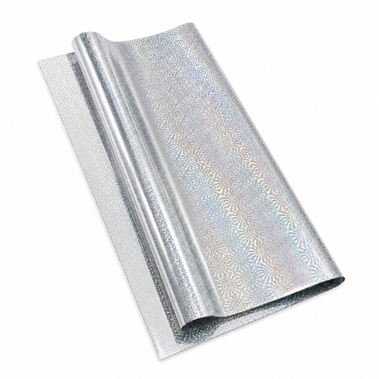 Papel Holograma Plateado (10 piezas)