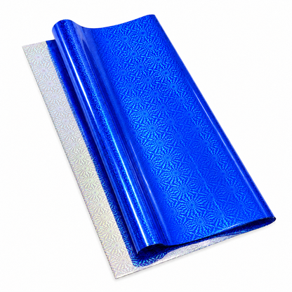 Papel Holograma Azul Rey (10 piezas)
