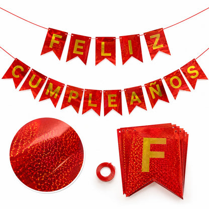 Banderines Feliz Cumpleaños (1 Pieza)